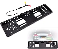 Рамка для номера з камерою CAR CAM JX 9488A / Камера заднього виду в рамці номерного знака