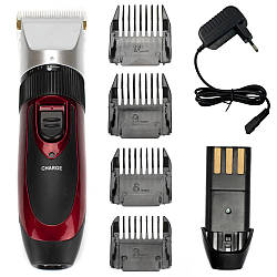 Машинка для стрижки волосся Geemy GM-550, з насадками / Акумуляторний триммер для стрижки / Електробритва