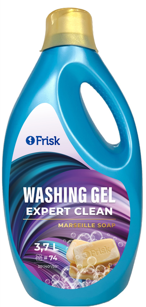 Гель для прання універсальний Марсельське мило EXPERT CLEAN 3.7л, Frisk, Арт.58870