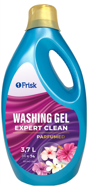 Гель для прання універсальний парфумований EXPERT CLEAN 3.7л, Frisk, Арт.58871