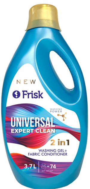 Гель-кондиціонер для прання універсальний EXPERT CLEAN 3.7л, Frisk, Арт.58873