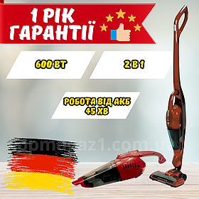 Портативний пилосос Domotec 2200 Вт вертикальний пилосос з акумуляторною батареєю та циклонним фільтром