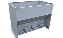 Годівниця для свиней на відкорм 8 секцій 500 л 30-60 голів, фото 5