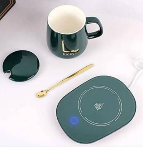 Автоматическая чашка с подогревом с крышкой 200мл Coffee Stirring Cup YU227, фото 1