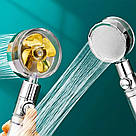Лійка насадка для душу з турбовентилятором обертання 360°, колір Рандом / Водозберігаюча насадка для душу, фото 2