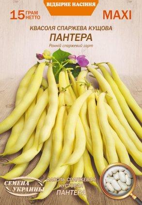 Квасоля кущова Пантера 15 г ТМ Насіння України МАКСІ
