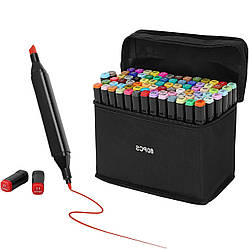 Набір маркерів 80 шт для скетчингу / Маркери для малювання / Маркери для скетчингу