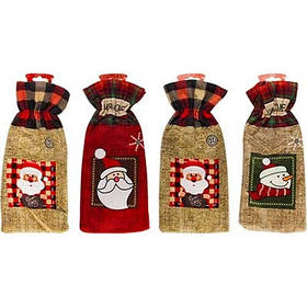 Мішок новорічний для подарунків 14*30см мікс 92560-PN PIONER