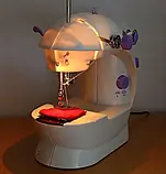 Домашня швейна машинка з дошкою FHSM 202A, Електрична портативна швейна машинка для дому з педаллю, фото 9