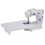 Домашня швейна машинка з дошкою FHSM 202A, Електрична портативна швейна машинка для дому з педаллю, фото 3