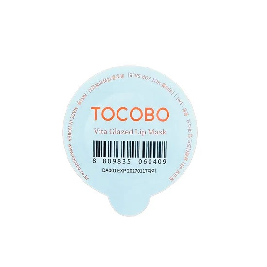 Відновлююча маска для губ з антиоксидантами Tocobo Vita Glazed Lip Mask пробник 1 мл блістер, фото 1