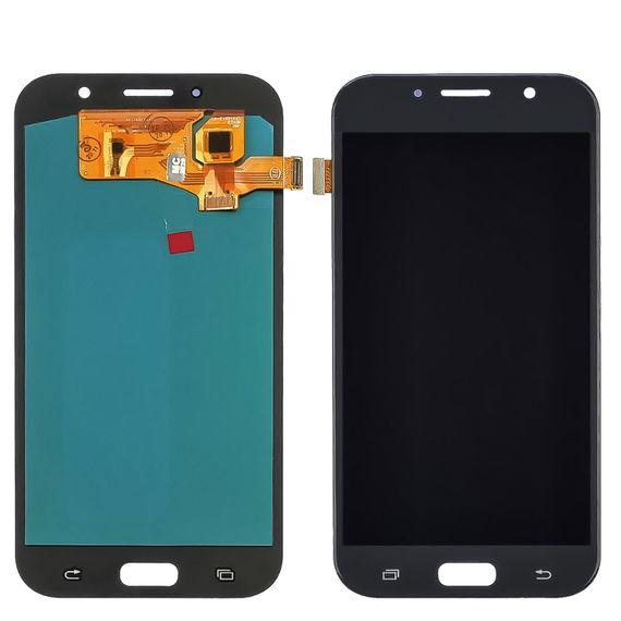 Дисплей для Samsung A720 Galaxy A7 (2017) з сенсорним склом (Чорний) OLED