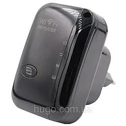 WiFi підсилювач сигналу до 30мб/с LV-WR31-36, Чорний / Бездротовий wifi репітер в розетку / Розширювач діапазону