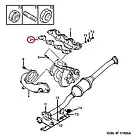 Прокладка випускного колектора Peugeot Boxer, Citroen Jumper (1994-2002), 0349E7, фото 2