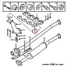 Прокладка випускного колектора Peugeot Boxer, Citroen Jumper (1994-2002), 0349E7, фото 3