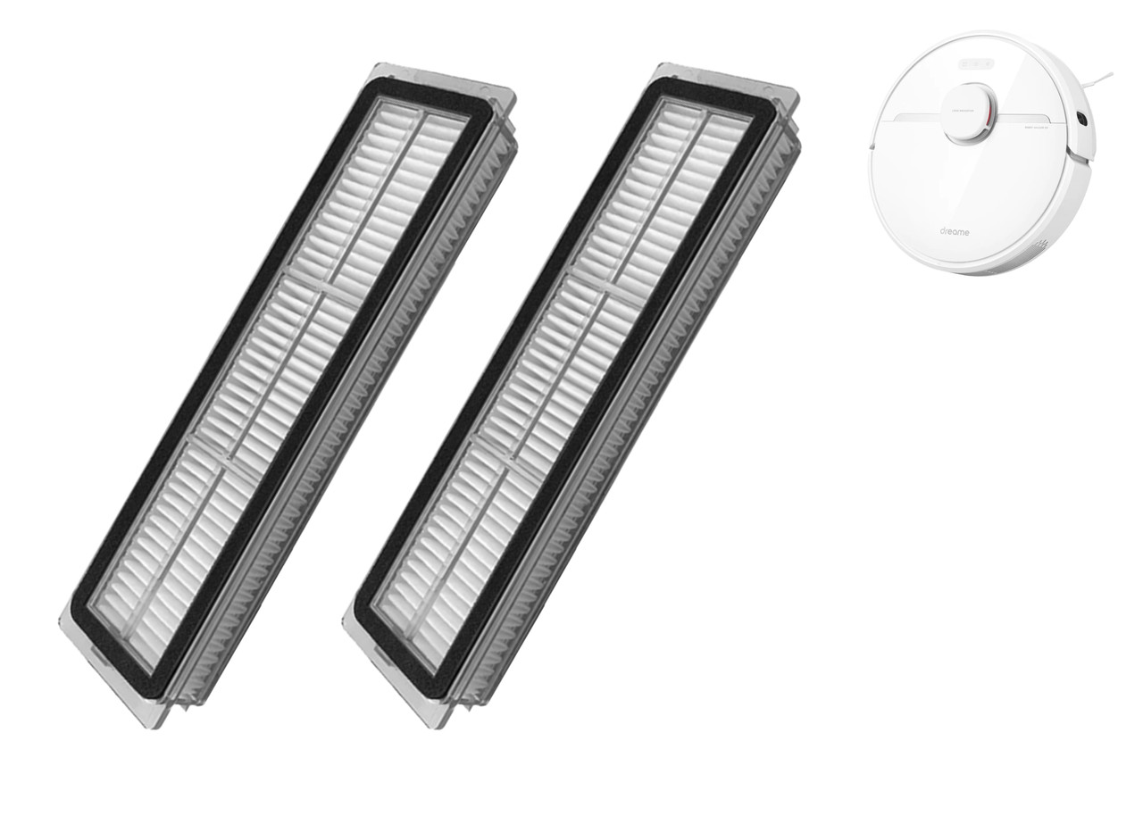 Набір фільтрів НЕРА (2 шт.) сумісних з роботами-пилососами Dreame D9 / D9 Max / L10 Pro / LDS Finder, фото 1