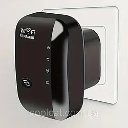 Підсилювач сигналу WI-FI до 30мб/с LV-WR31-36, Чорний / Репітер для роутера / Бездротовий ретранслятор