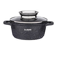 Каструля алюмінієва мармур 5,5 л 0326 BL - "I" Індукція