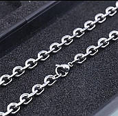 Ланцюжок з нержавіючої сталі Stainless Steel, розмір 60 см * 4 мм. Медична сталь, код: 1566