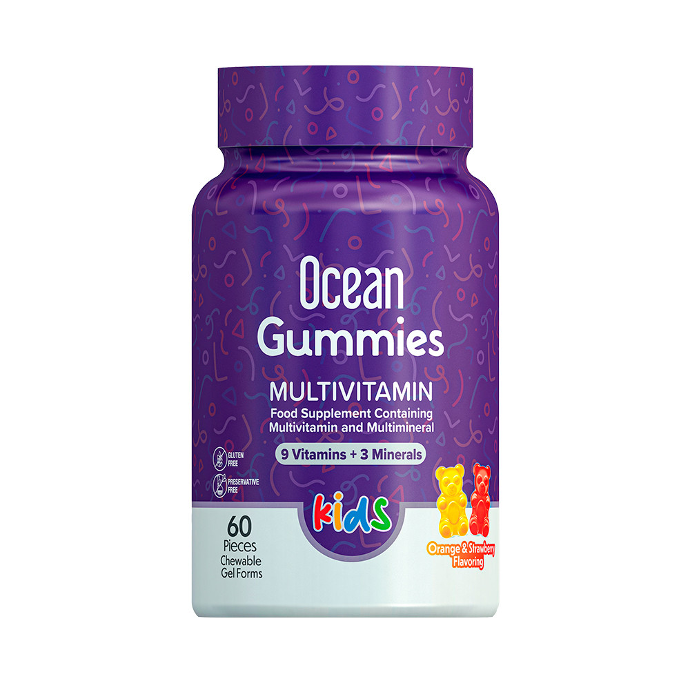 Orzax Ocean Gummies Multivitamin / Мультивітаміни для дітей 60 жувальних желейних цукерок