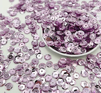 Паєтки / «Шестигранник» / Упаковка 20гр - 1190 шт / 6мм / Бузковий