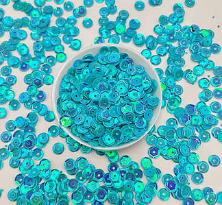 Паєтки / «Шестигранник» / Упаковка 20гр - 1190 шт / 6мм / Бірюзовий