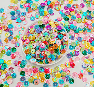 Паєтки / «Шестигранник» / Упаковка 20гр - 1190 шт / 6мм / Мікс