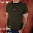 Срібний хрестик з цепочкою із шовку. Хрест "Образ" та шовковий шнурок зі срібним замком. Довжина 55 см, фото 2