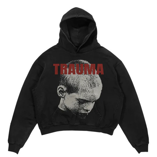 Худі Y2K TRAUMA чорний, фото 1