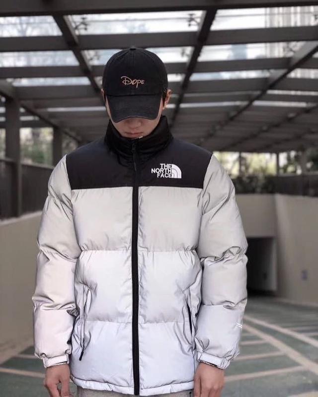 Чоловіча Зимова куртка пуховик ТНФ/The North Face/TNF 700 рефлектив