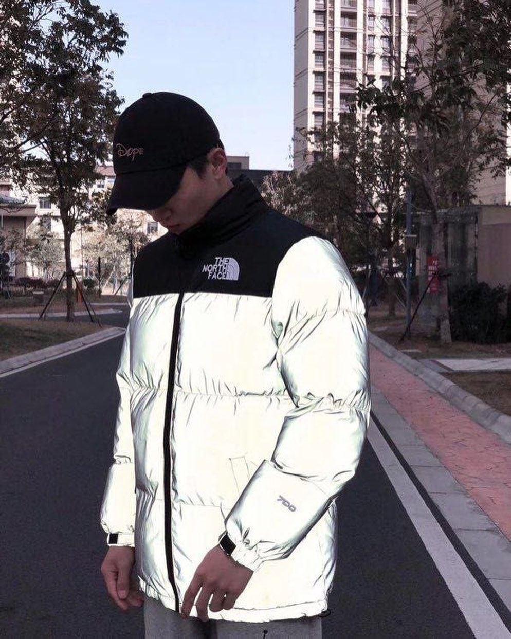 Чоловіча Зимова куртка пуховик рефлектив ТНФ/The North Face/TNF 700 men's 1996 Retro, фото 1
