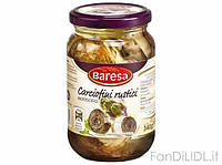Артишоки в подсолнечном масле Baresa Carciofini Rustici 340 г (Италия)
