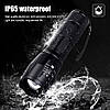 Потужний Телескопічний тактичний Ліхтарик 5 в 1 із червоним світлом + Акумулятор LiitoKala 3600mAh + зарядка, фото 7