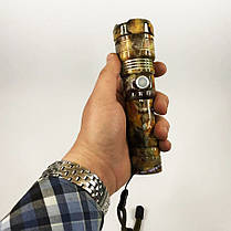 Ліхтарик поліція BL-P512M-P90, Тактичний ліхтар ручний, Потужний юсб ліхтар, Алюмінієвий YK-444 ліхтар 18650, фото 3