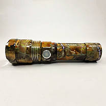 Ліхтарик поліція BL-P512M-P90, Тактичний ліхтар ручний, Потужний юсб ліхтар, Алюмінієвий YK-444 ліхтар 18650, фото 2