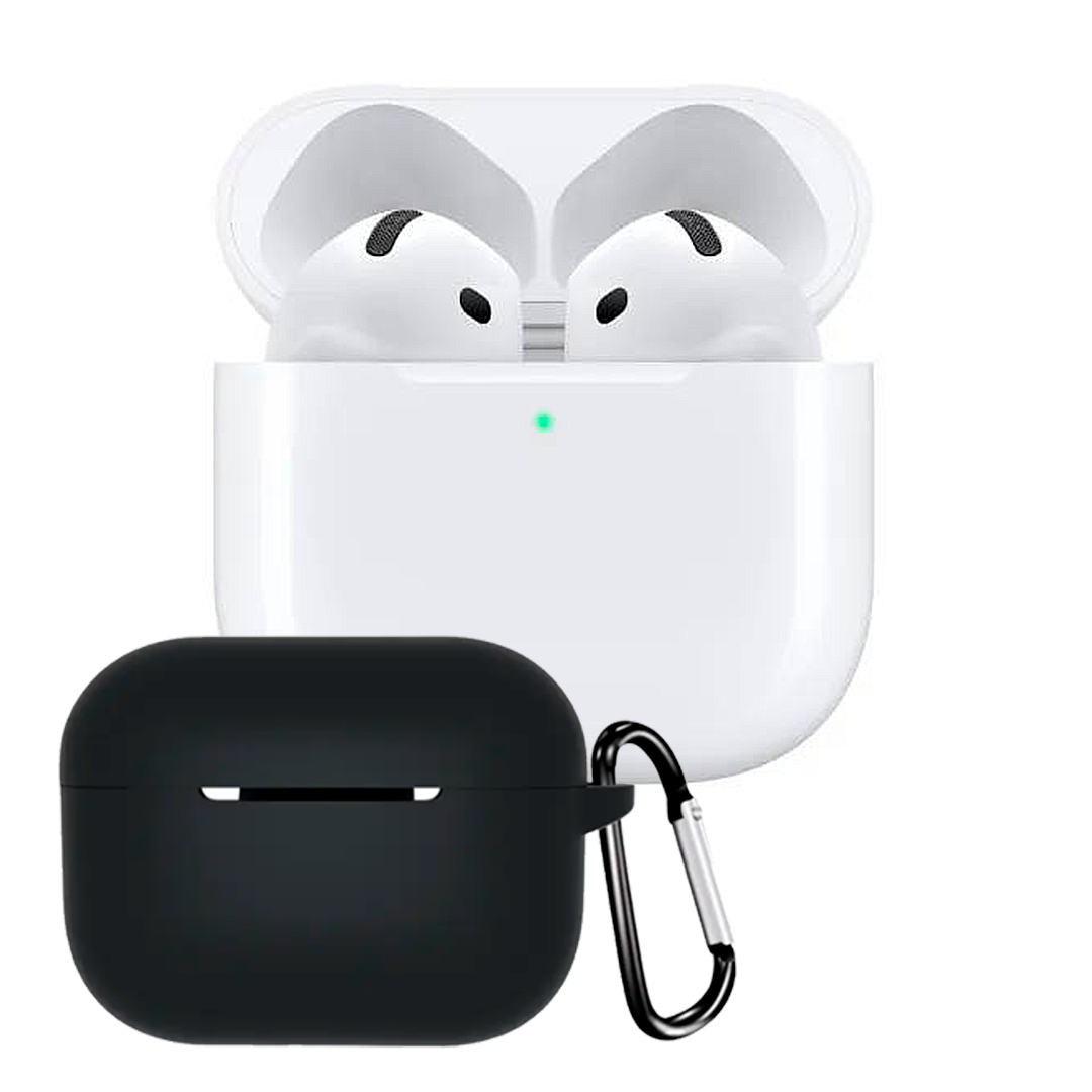 Бездротові навушники AirPods 4 2024 з шумоподавленням + захисний чохол