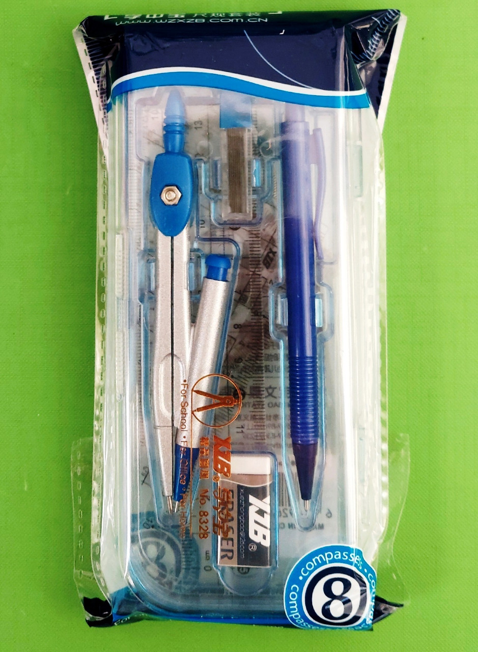 Канц Готовальня ”JO” /8328_/ в футлярі, 7 предметів, мікс (1/12)