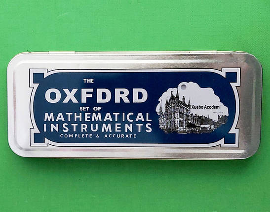 Канц Готовальня ”JO” /DSCN0971/5006/ 9пред. футляр .”Університетська” (Oxford), 2 трикут,трансп,лін 15см,, фото 1