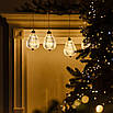 Гірлянда штора Груша 3 м тепле жовте світло 6 фігурок LED для вікон дверей стін фотозон, фото 6