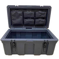 Ящик експедиційний з органайзером 70х40х35 см 60 л Графіт