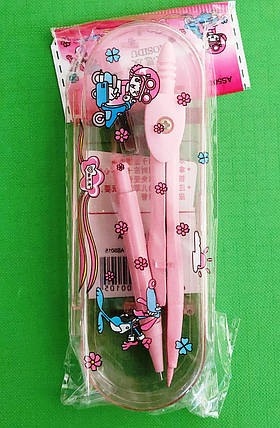 Канц Циркуль ”JO” /AS5015/ футляр + грифель, мікс (1/12), фото 1