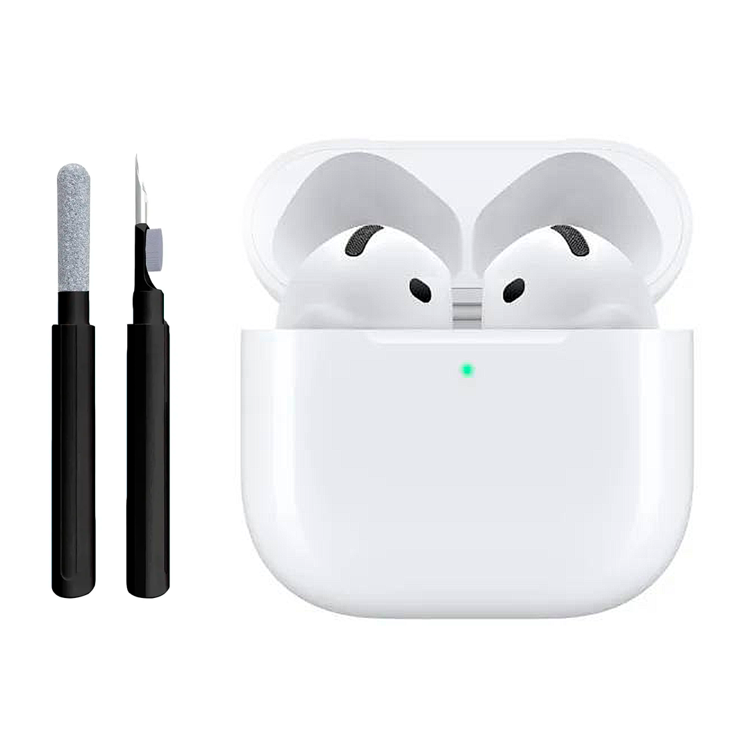 Бездротові навушники AirPods 4 Lux+ 2024 + клінер для чищення навушників