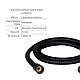 Комплект змішувачів для душу Qtap Nihonto  Black Matt QTNH4022101CB+QTNH1022101CB з лійкою, шлангом та, фото 9
