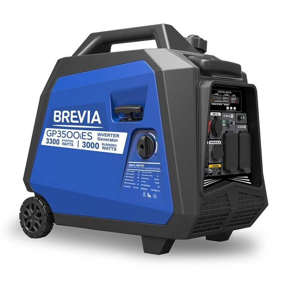 Генератор інверторний з електростартером "Brevia" 2,5кВт (ном 2.3кВт),GP2500iES, фото 1