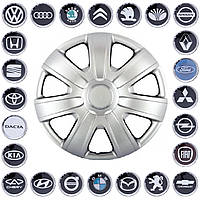 Ковпаки колес гнучкі R15 SKS-325 (VW Polo) з логотипом різних авто