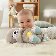 Дитяча інтерактивна м'яка іграшка "Видра" дихаюча, нічник музичний для сну з підсвічуванням