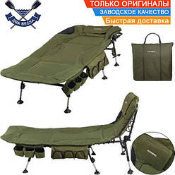 Розкладачка коропова Ranger Campfeuer до 150 кг рибальська розкладачка ліжко кемпінгове розкладачка для туризму посилена сталева