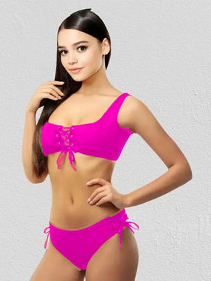 Купальник раздельный Fuba 22701 фуксия(В НАЛИЧИИ ТОЛЬКО 42 44 46 48 50 УКР р-ры), фото 2