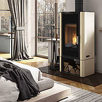 Сталева піч BOKAR Aston CALOR WD 4380 ( 9,0 кв ) white ceramatex, фото 6