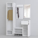 Передпокій з шафою Компанит Брайтон Білий (147х37,6х200 см), фото 2